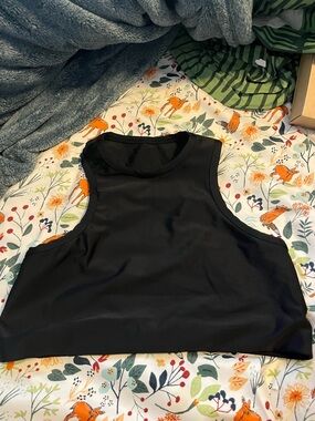 Essential Black Cropped Tank Top